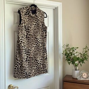 Alex Marie Leopard print shift style dress size 14